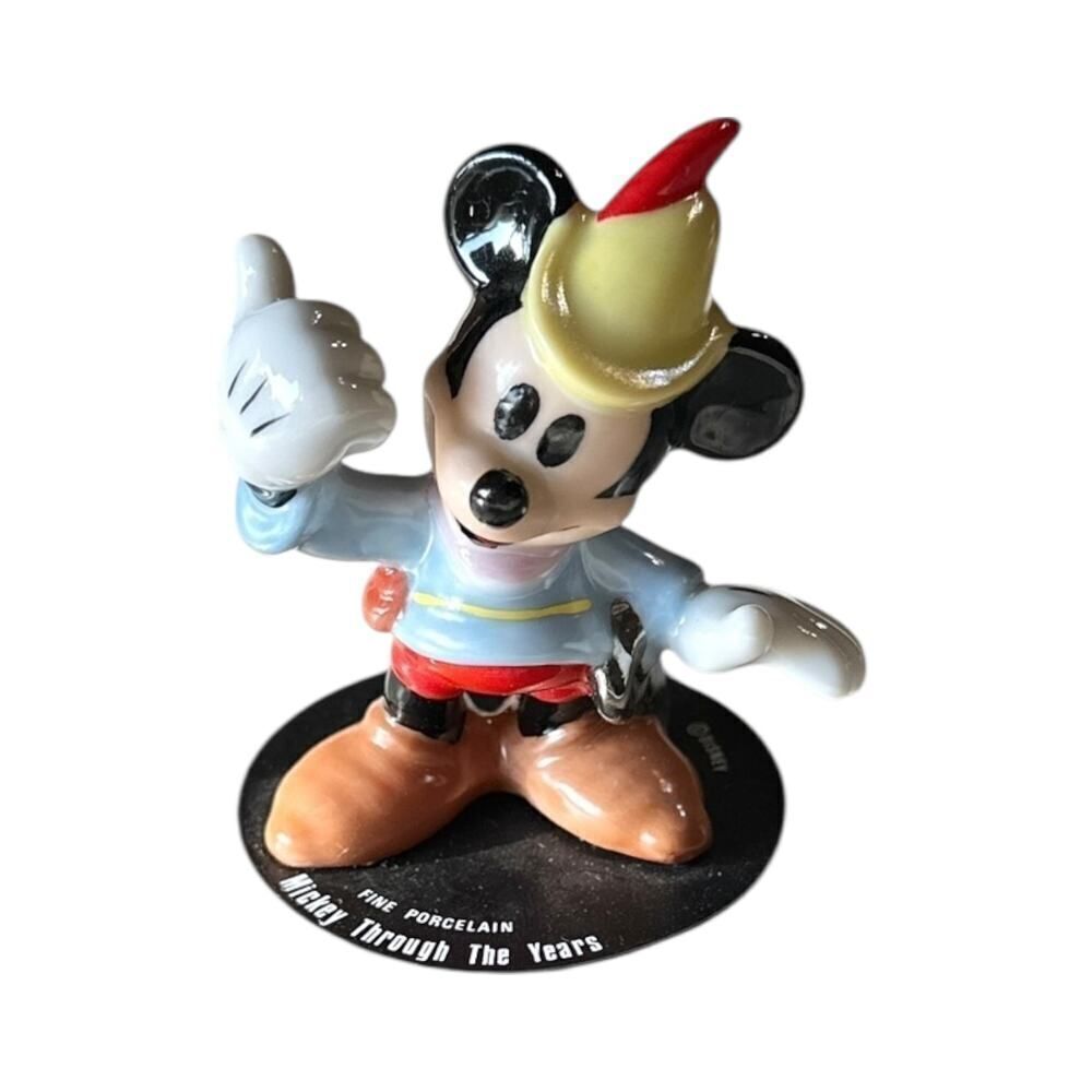 Vintage Disney Micky Through The Years Fine Porcelain Figurine